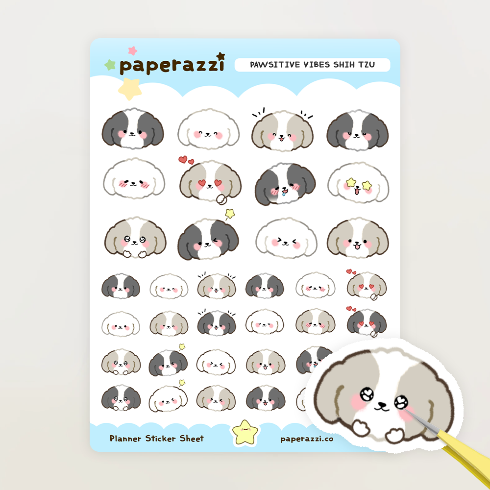 Pawsitive Vibes Shih Tzu variation