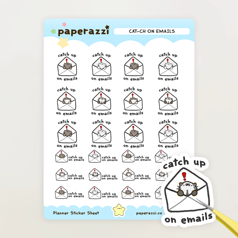 Cat-ch Up on Emails variation