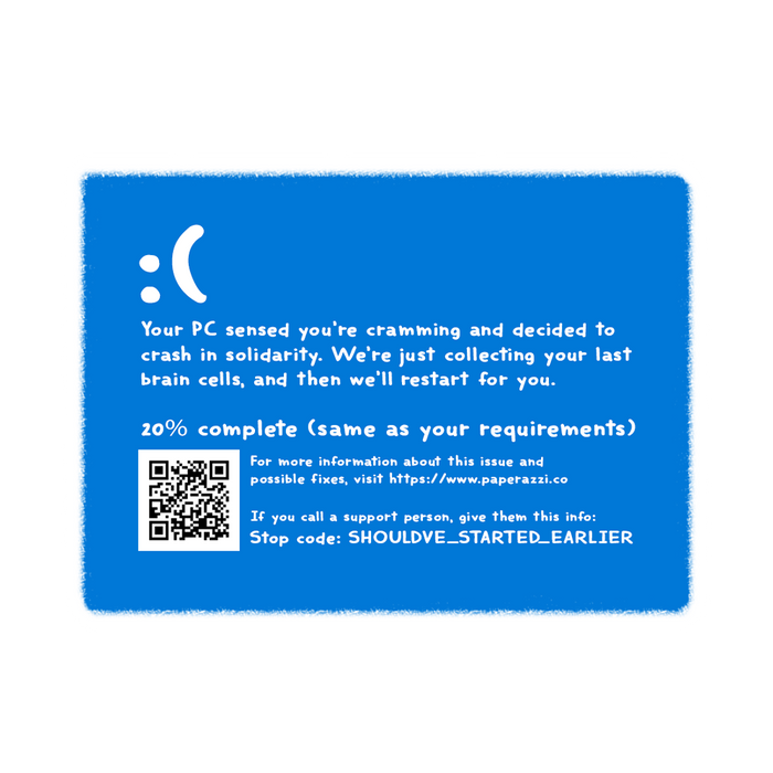 Blue Screen of Death :(