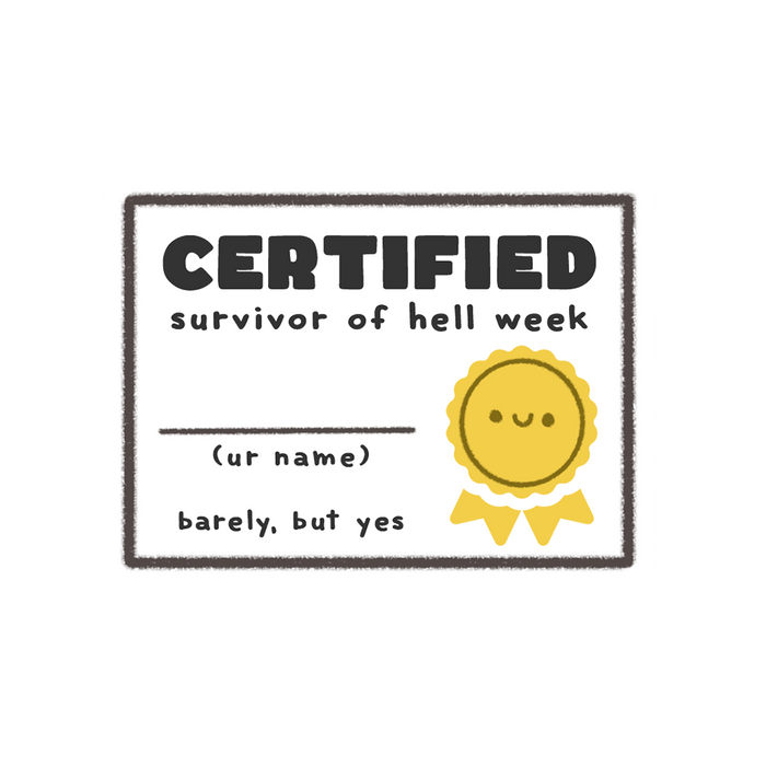 Certified Survivor of Hell Week